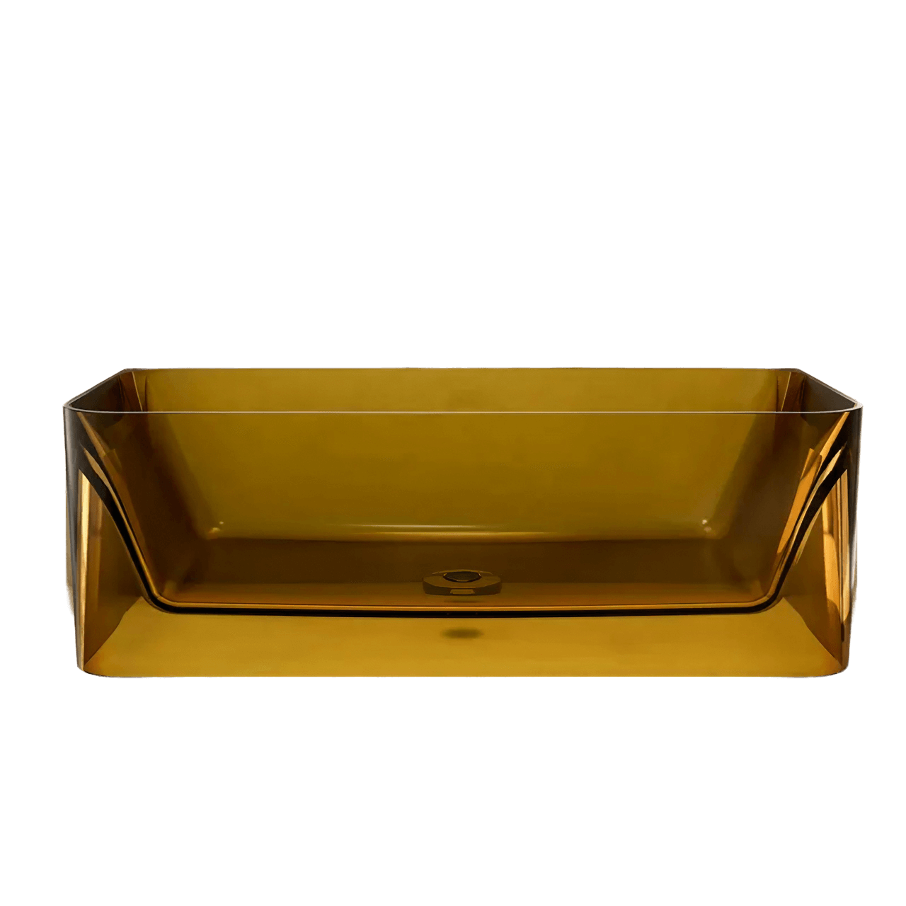 Spacious 67-inch yellow resin bathtub perfect for relaxing solo soaks