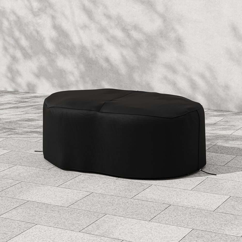 Premium Black Waterproof Patio Dining Set Cover with UV Protection Main Product Image