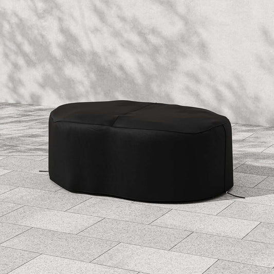 Premium Black Waterproof Patio Dining Set Cover with UV Protection Main Product Image