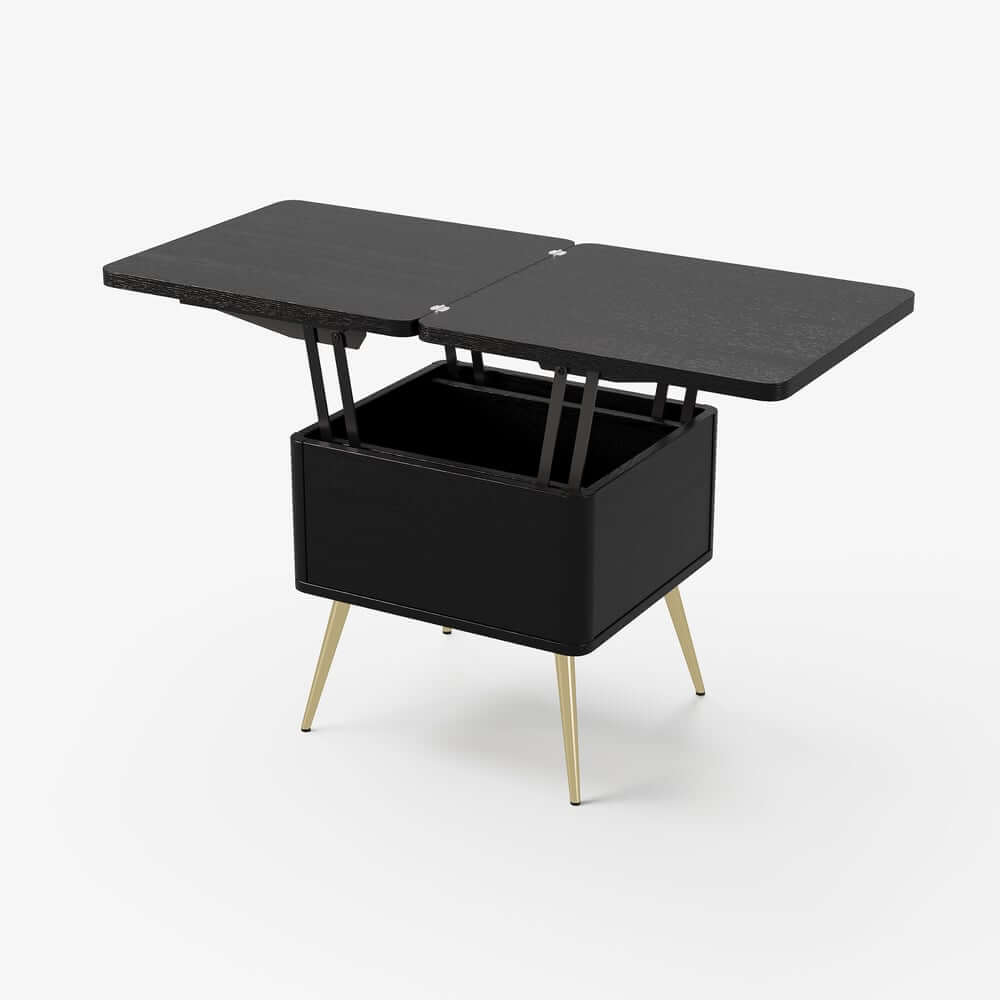 Rectangular Coffee Table With Pine Veneer Top
