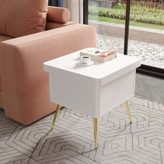 Rectangular Coffee Table With Pine Veneer Top