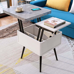 Rectangular Coffee Table With Pine Veneer Top