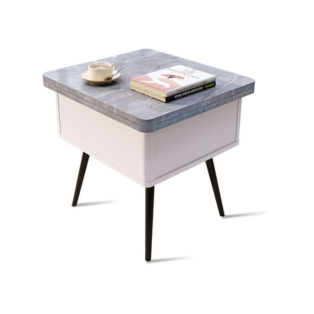 Rectangular Coffee Table With Pine Veneer Top