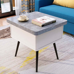 Rectangular Coffee Table With Pine Veneer Top