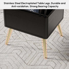 Rectangular Coffee Table With Pine Veneer Top