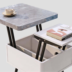 Rectangular Coffee Table With Pine Veneer Top