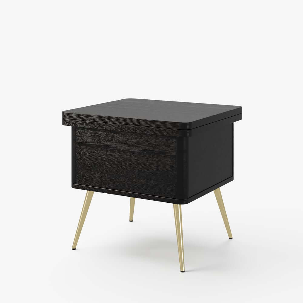 Rectangular Coffee Table With Pine Veneer Top