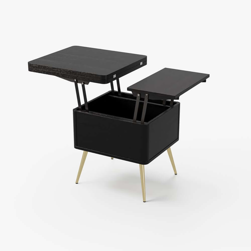 Rectangular Coffee Table With Pine Veneer Top