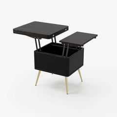 Rectangular Coffee Table With Pine Veneer Top