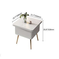 Rectangular Coffee Table With Pine Veneer Top Dimensions