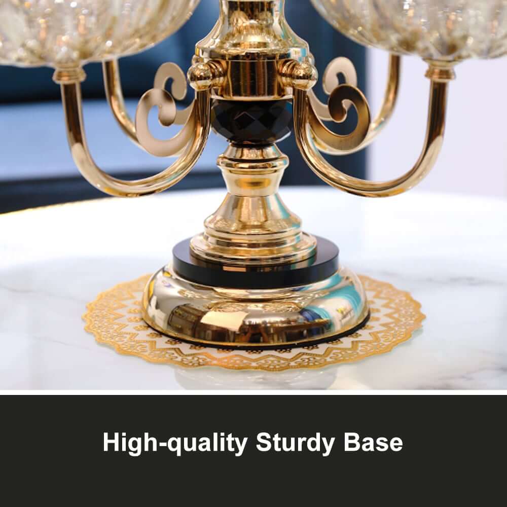 Rose Gold Abstract Metal Fruit Basket - Modern Decorative Storage