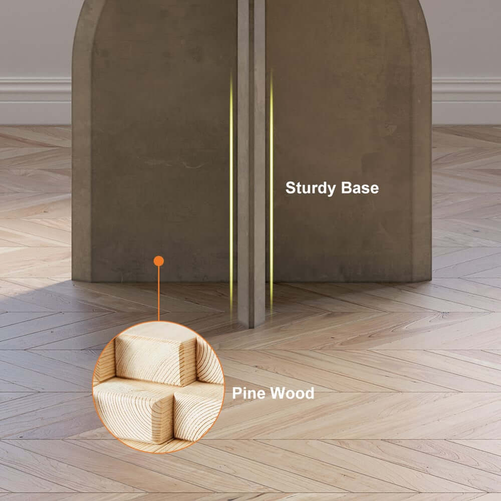 Round Pine Wood Dining Table - Japandi Aesthetic, Seats 8