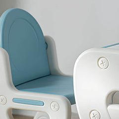 Rounded-Corner Paintable Toddler Desk and Chair Set, Waterproof