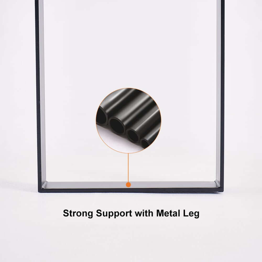 Rustic Walnut Entryway Bench with Metal Legs - Natural Wood Finish