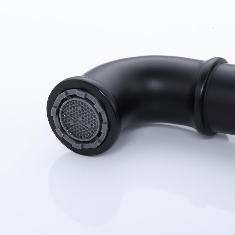 Ruth Collection Industrial Brass Bathroom Faucet with Knob Handle