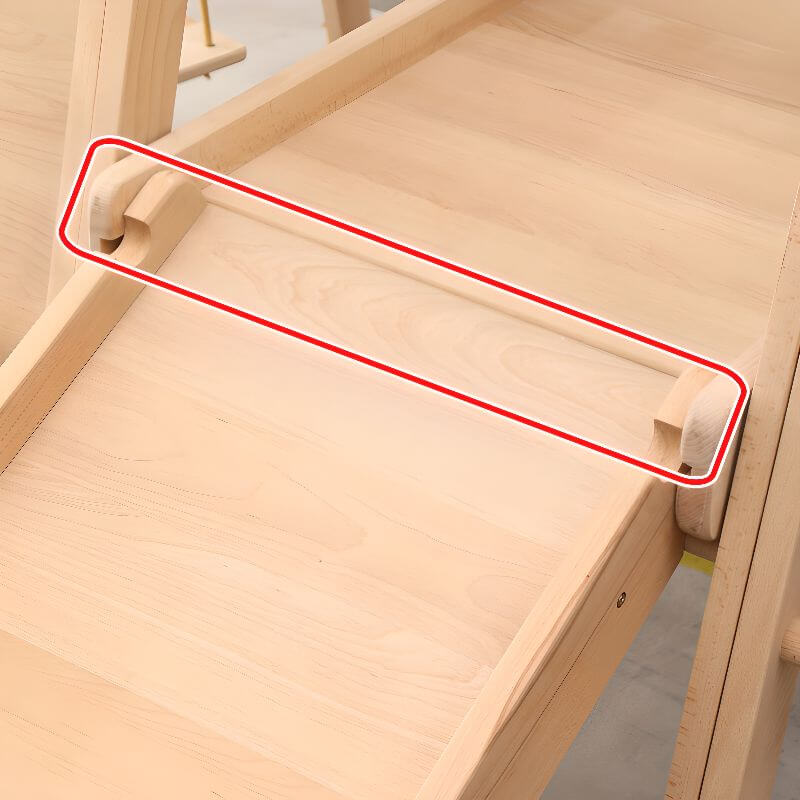 Scandinavian Solid Wood Climber with Swing, Slide & Rope Net for Toddlers