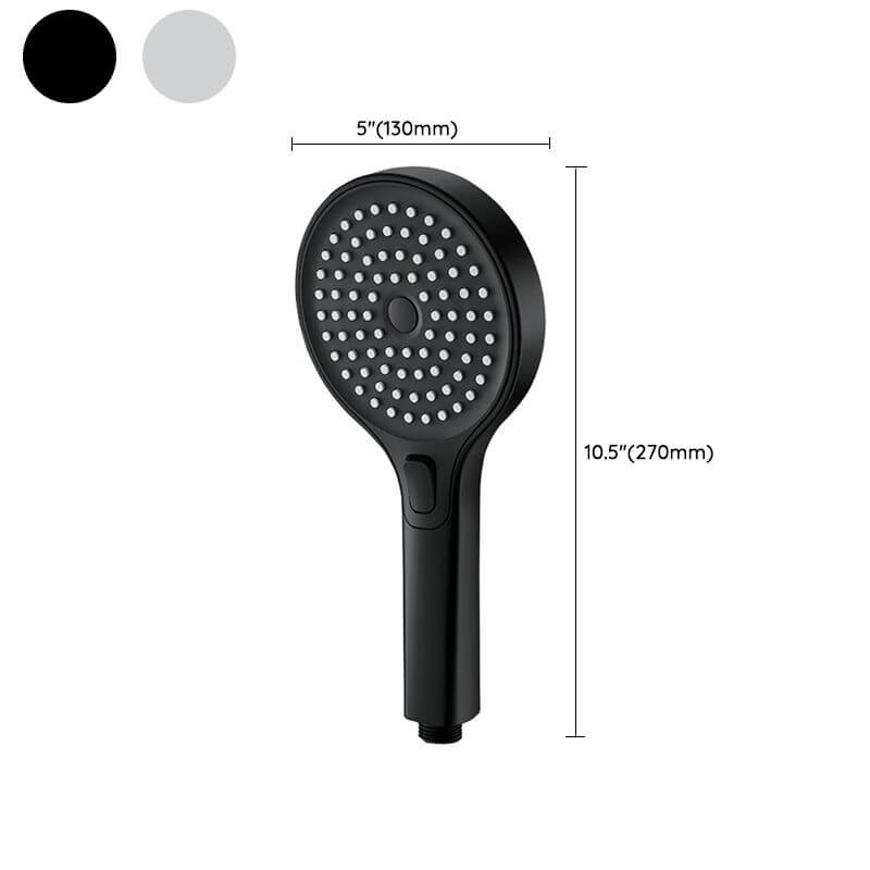 Wall mounted handheld shower head with massage settings