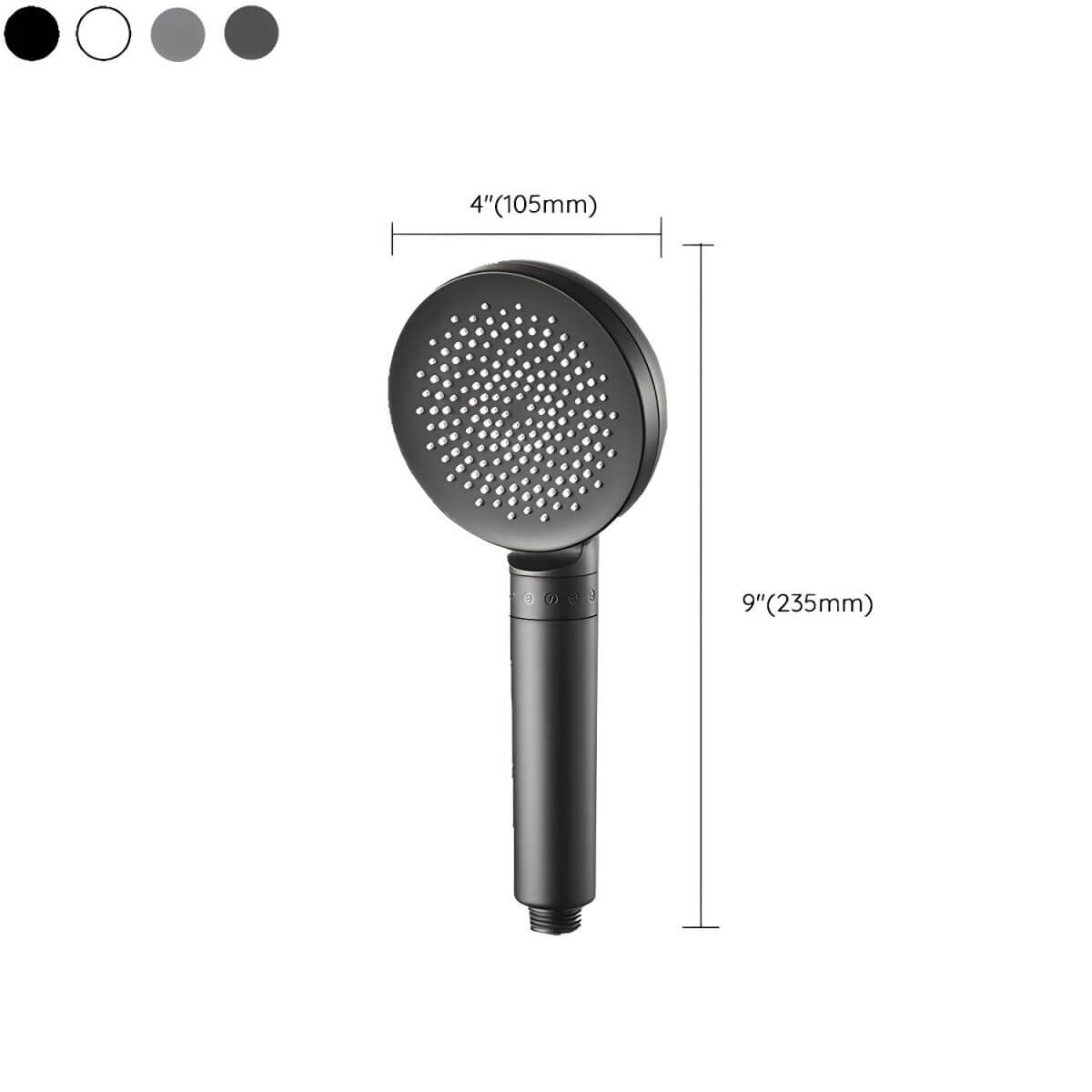 Modern handheld shower head with easy installation