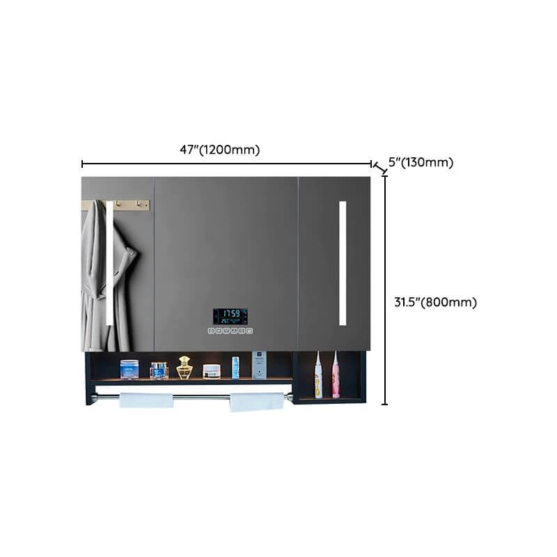 medicine cabinet with electrical outlet