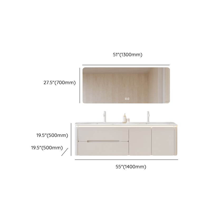 28 inch Chalk Bathroom Vanity in modern design