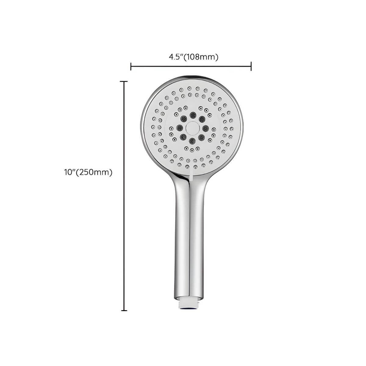 Round Modern Shower Head with Wall Mounted Installation