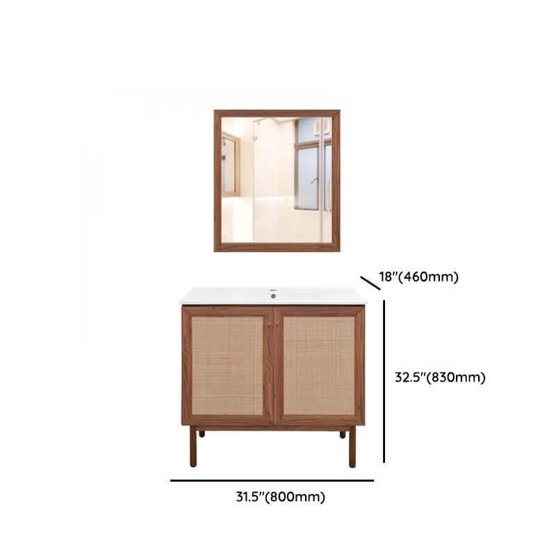 31-inch Cocoa Bathroom Vanity with Mirror