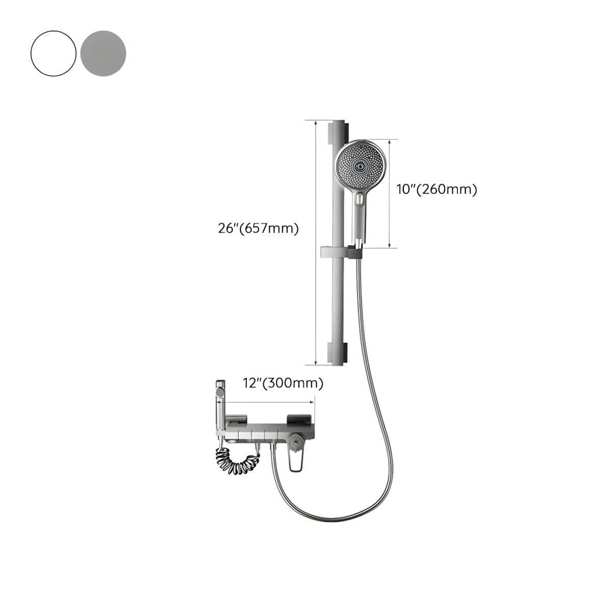 Massage jet spray shower head