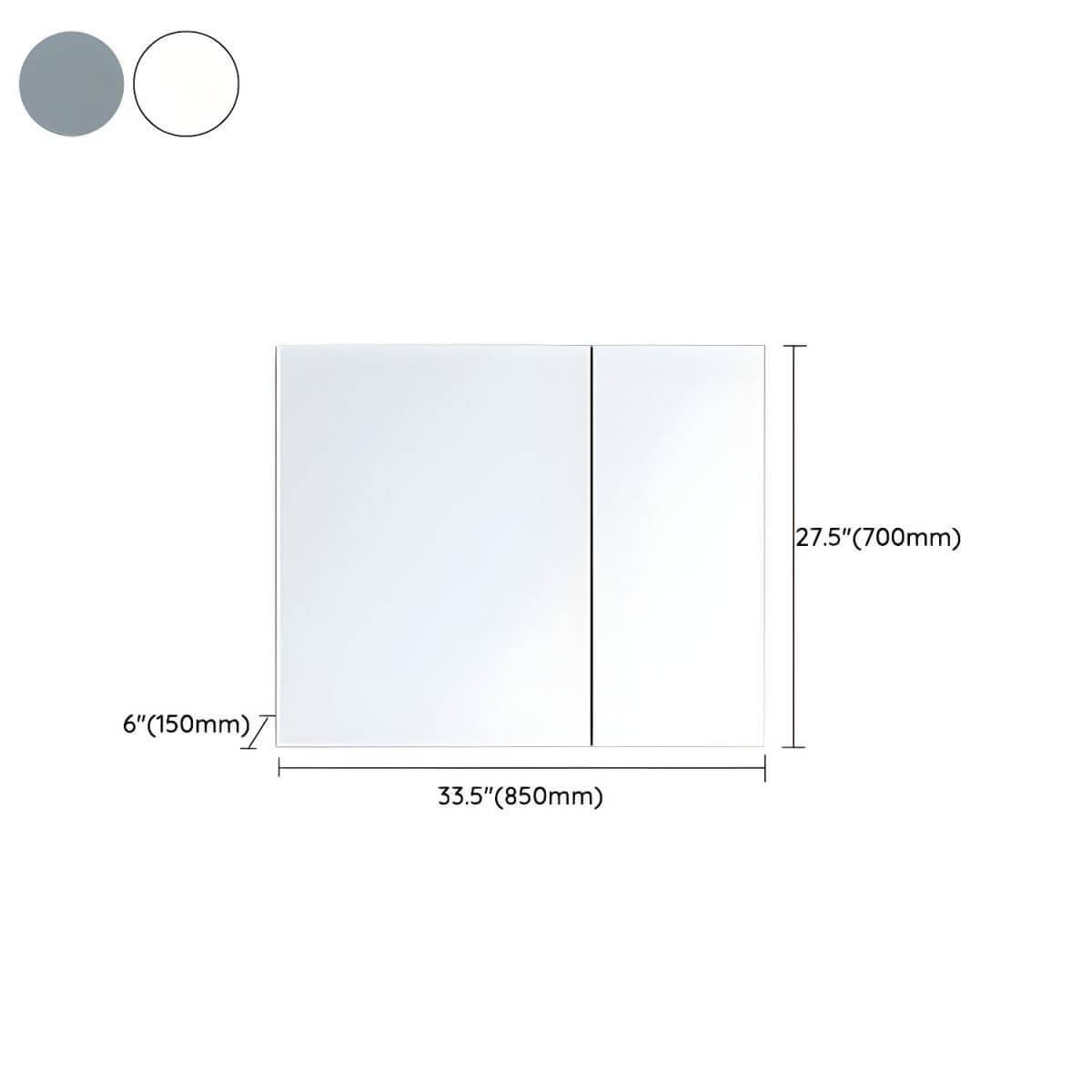 Large Double Door Medicine Cabinet