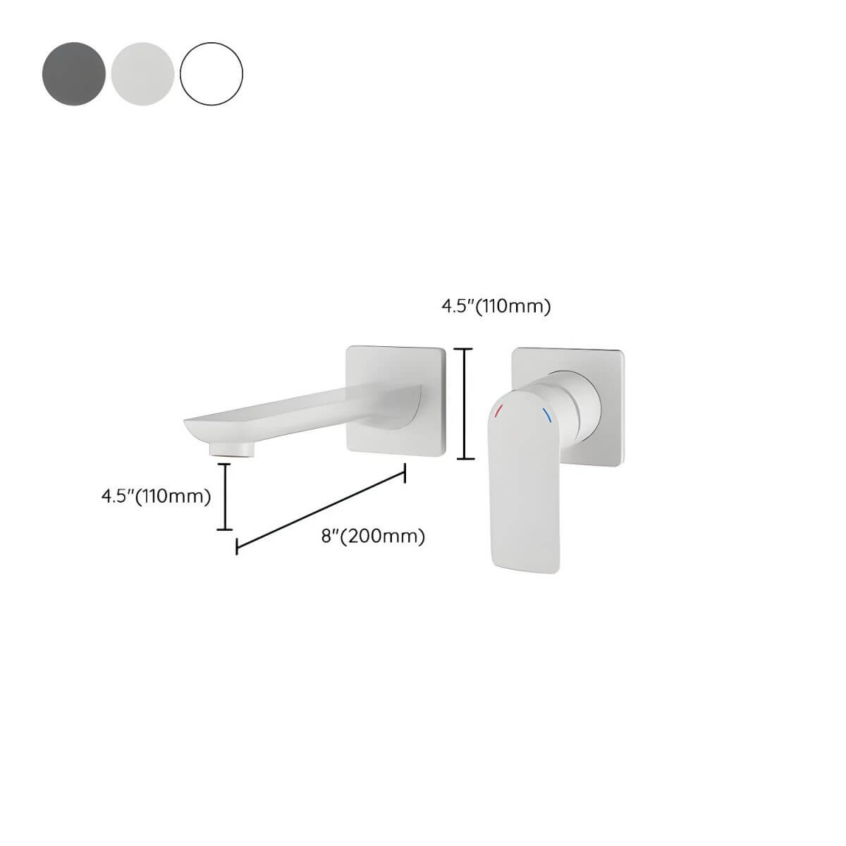 Low arc spout design for practical use