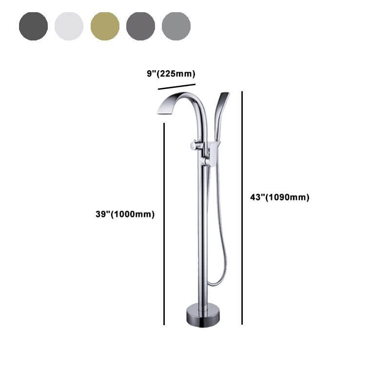 Hand shower attachment with the bathtub faucet