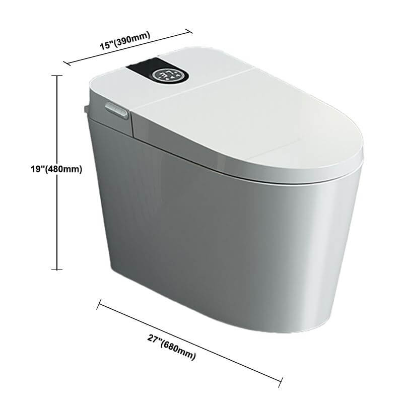 Vitreous china bidet close-up