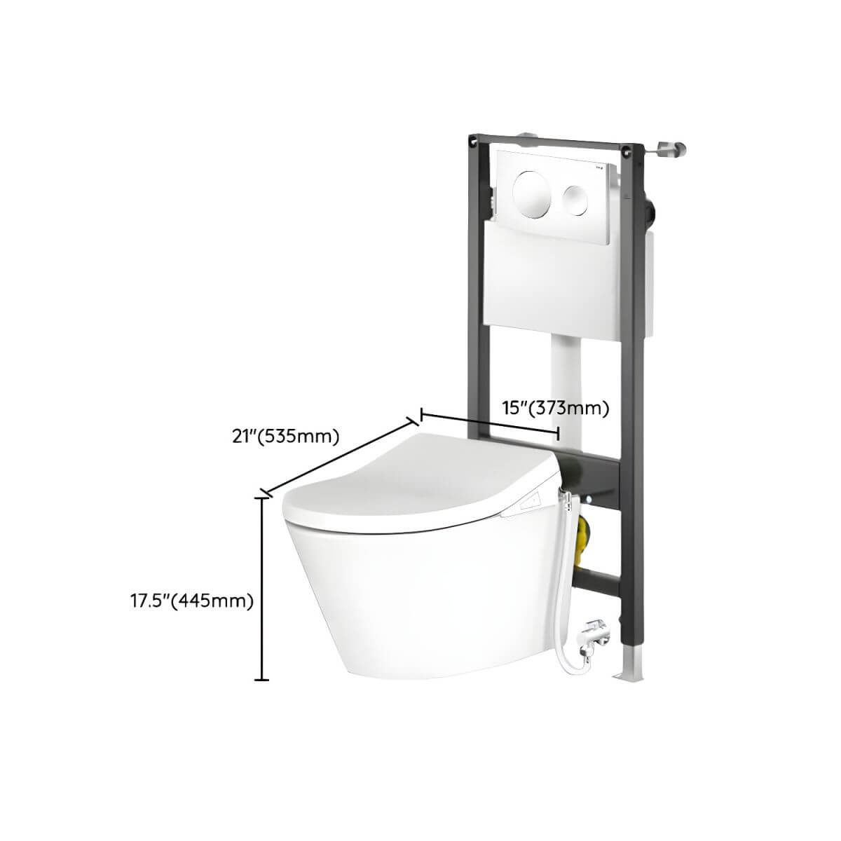 Luxurious White Wall Mount Bidet