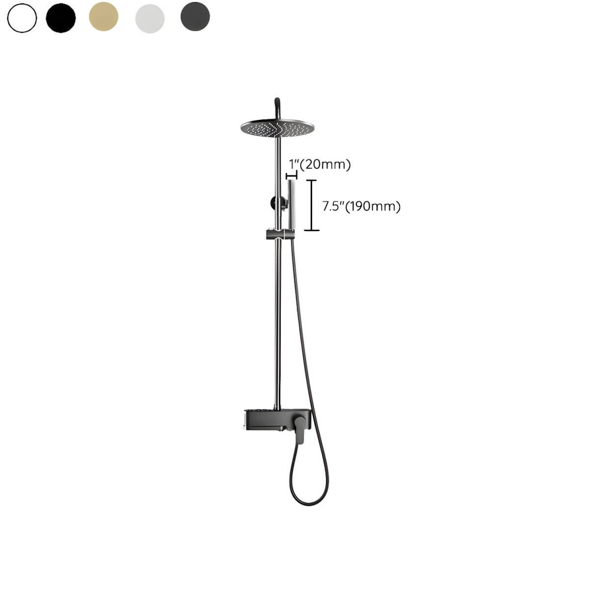 Adjustable Spray Pattern Shower System