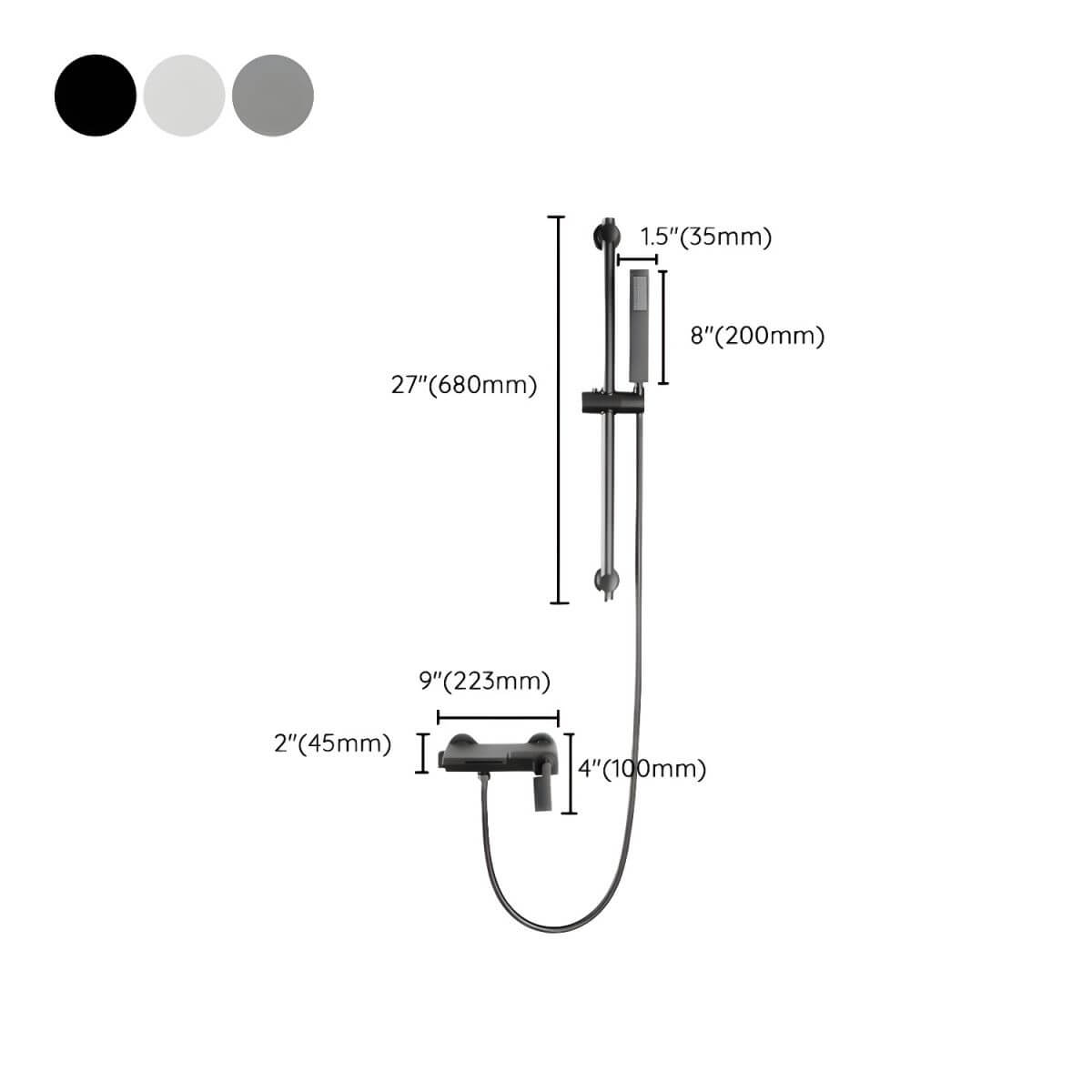 Modern bathroom setup with bathtub spout