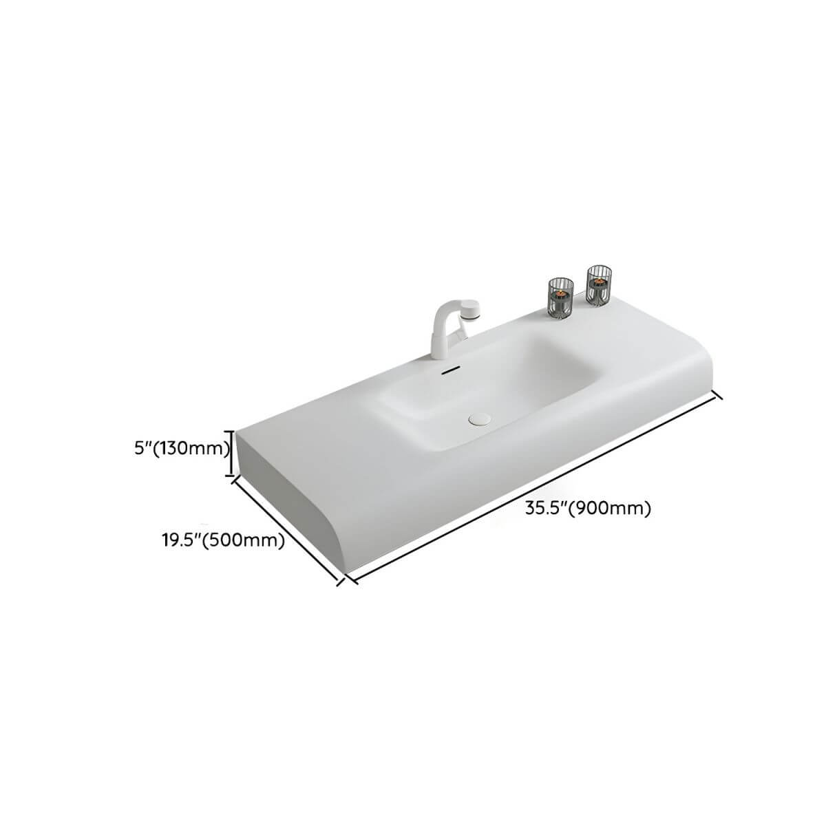 Durable sink for modern bathrooms