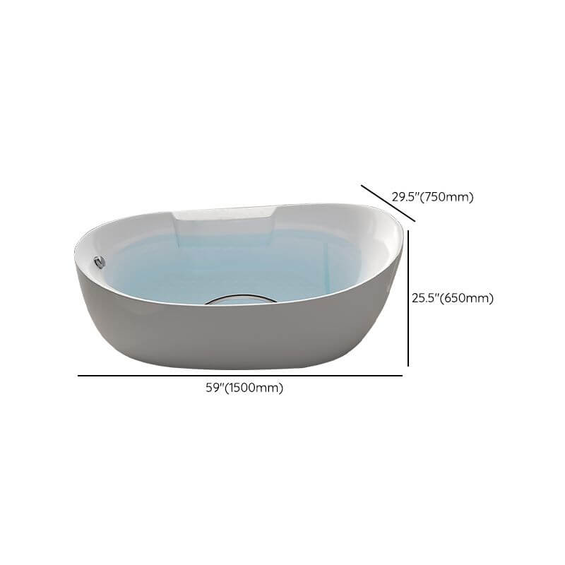 Oval plexiglass freestanding bathtub with massage feature and 3-handle valve faucet dimensions