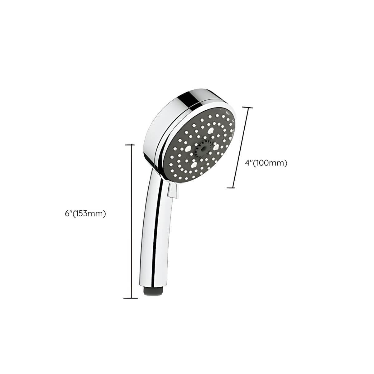 Sleek silver shower head design for contemporary style