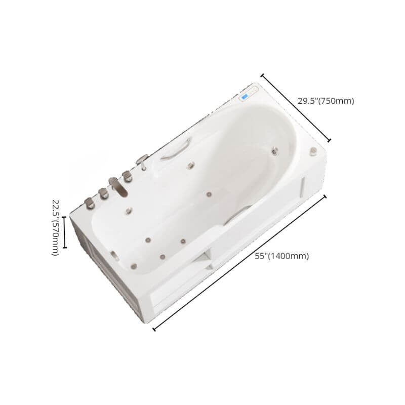 3つのハンドル付き独立型浴槽