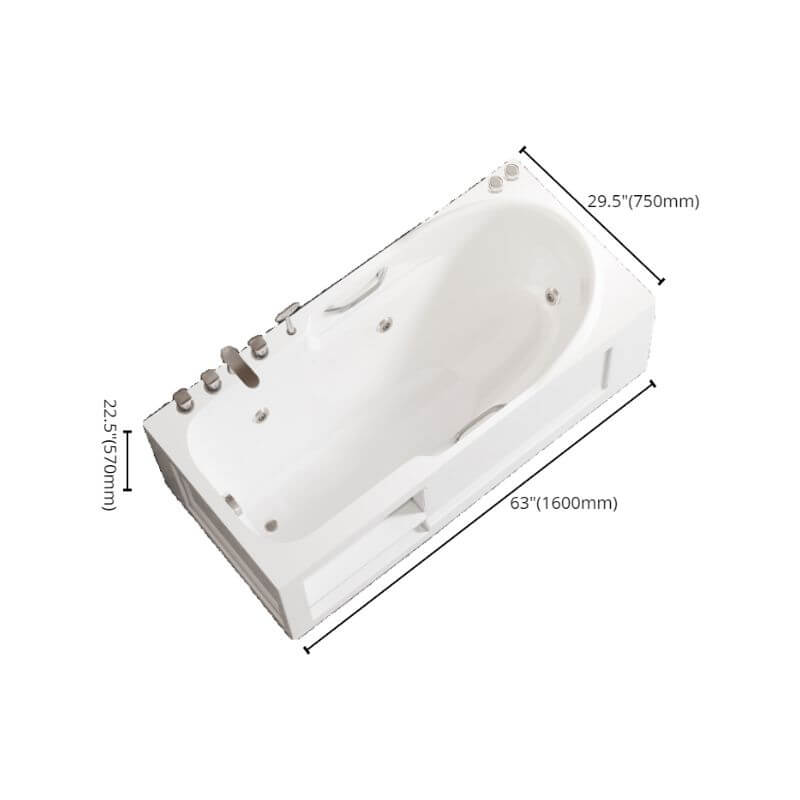 3つのハンドル付き独立型バスタブ