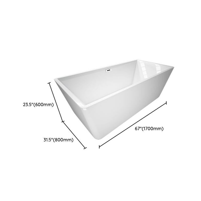 Weiße moderne freistehende Badewanne