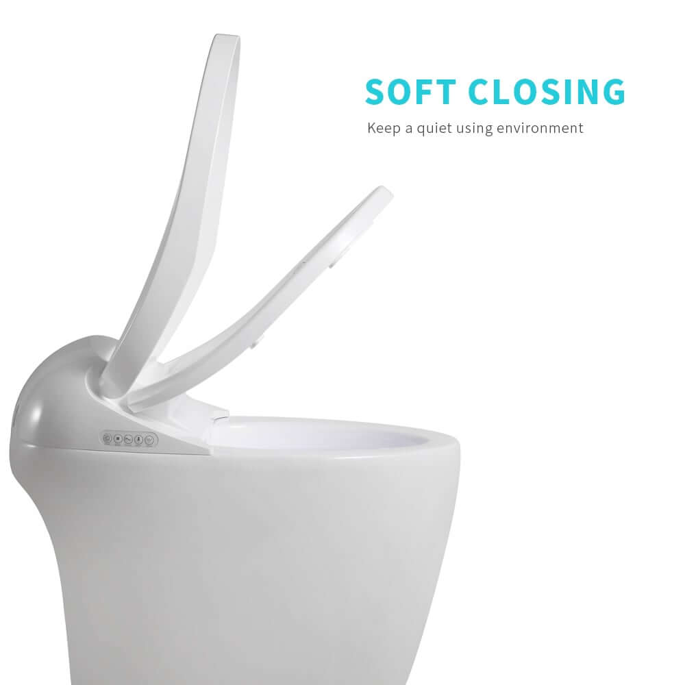 Smart Bidet Toilet with Heated Seat and Auto Flush Features