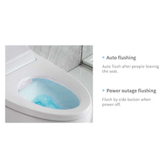 Smart Bidet Toilet with Heated Seat and Auto Flush Features