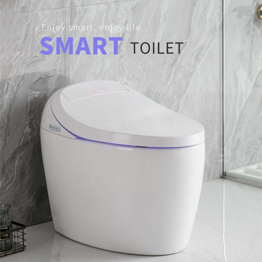 Smart Bidet Toilet with Heated Seat and Auto Flush Features
