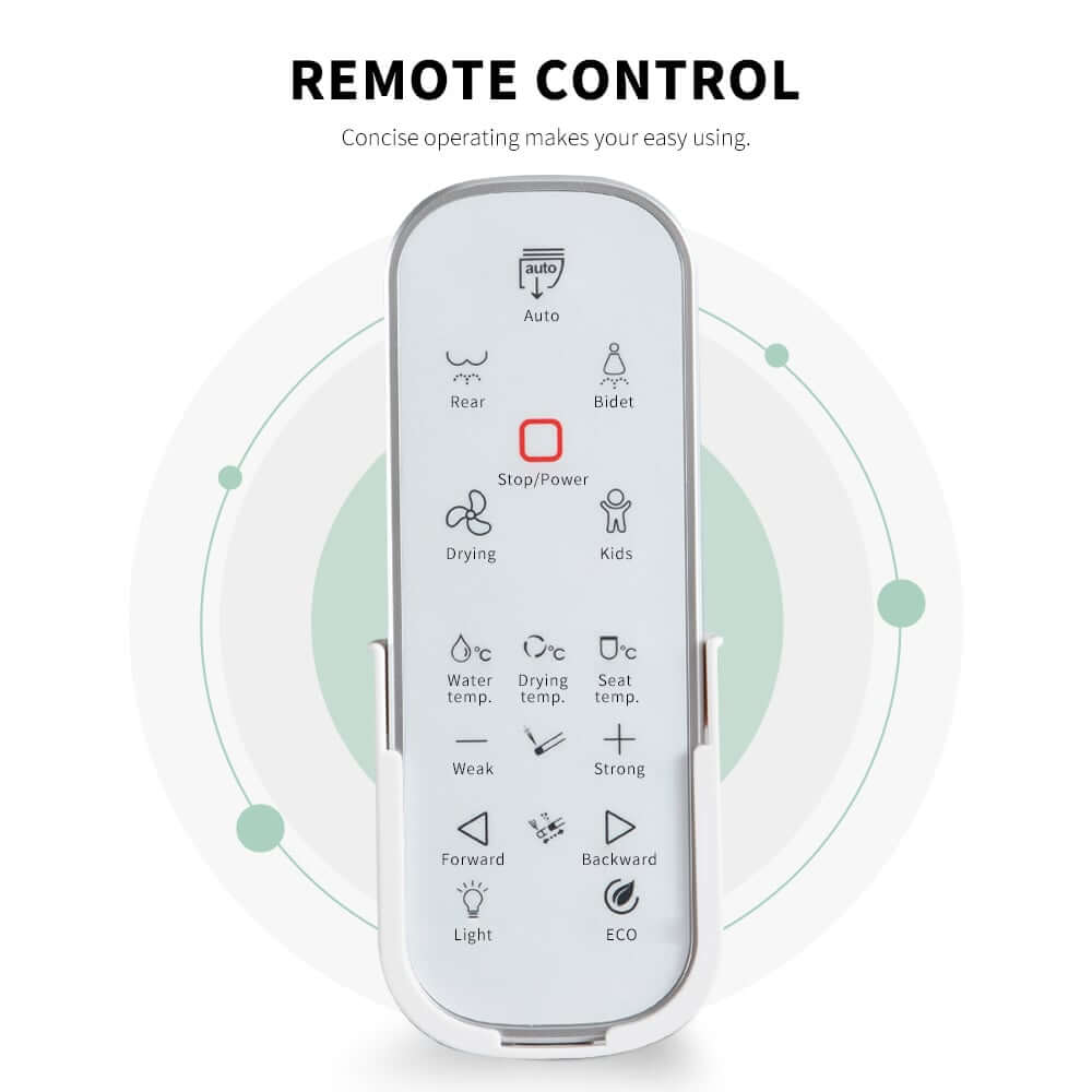 Smart Bidet Toilet with Heated Seat and Auto Flush Features