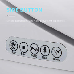 Smart Bidet Toilet with Heated Seat and Auto Flush Features