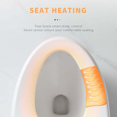 Smart Bidet Toilet with Heated Seat and Auto Flush Features