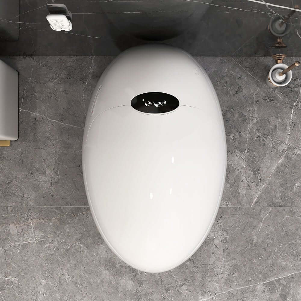 Smart Elongated Bidet Toilet with Adjustable Heated Seat and Auto Flush