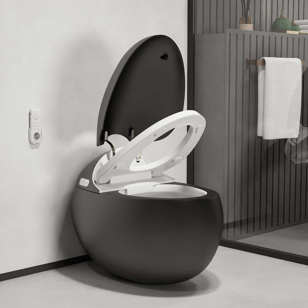 Smart Elongated Bidet Toilet with Adjustable Heated Seat and Auto Flush