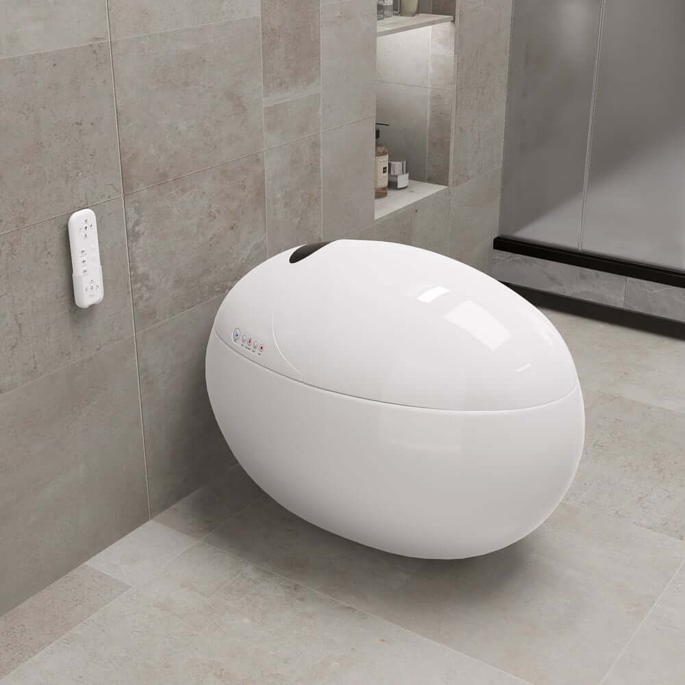 Smart Elongated Bidet Toilet with Adjustable Heated Seat and Auto Flush