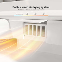 Smart Elongated Bidet Toilet with Adjustable Heated Seat and Auto Flush